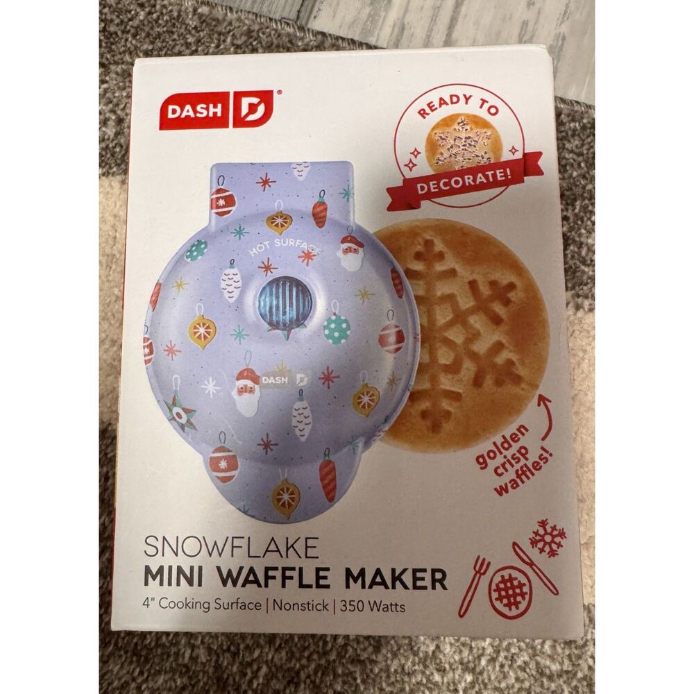 Dash Snowflake Mini Waffle Maker